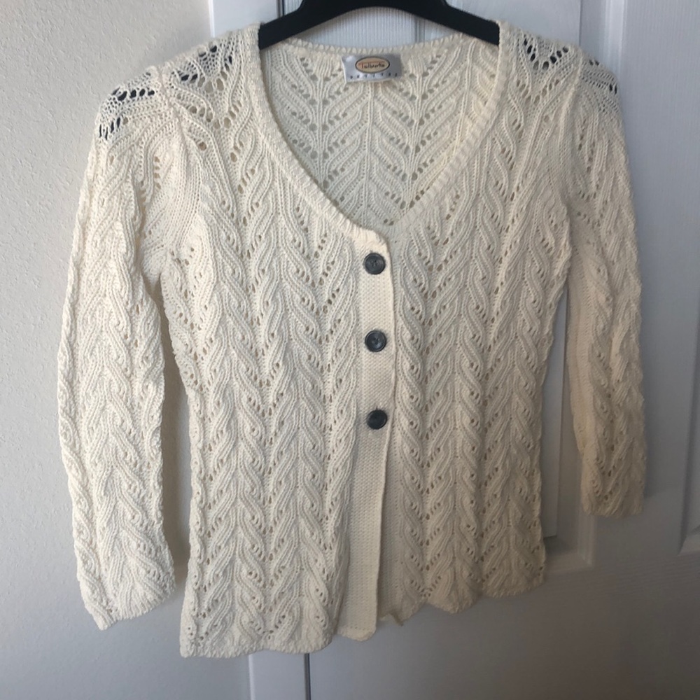 Lace crochet sweater